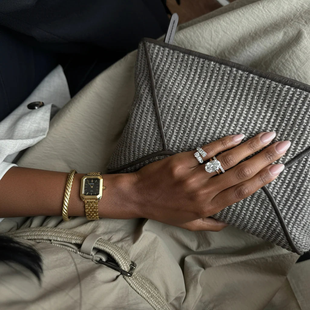 Aurélie Uhr - Gold/Schwarz