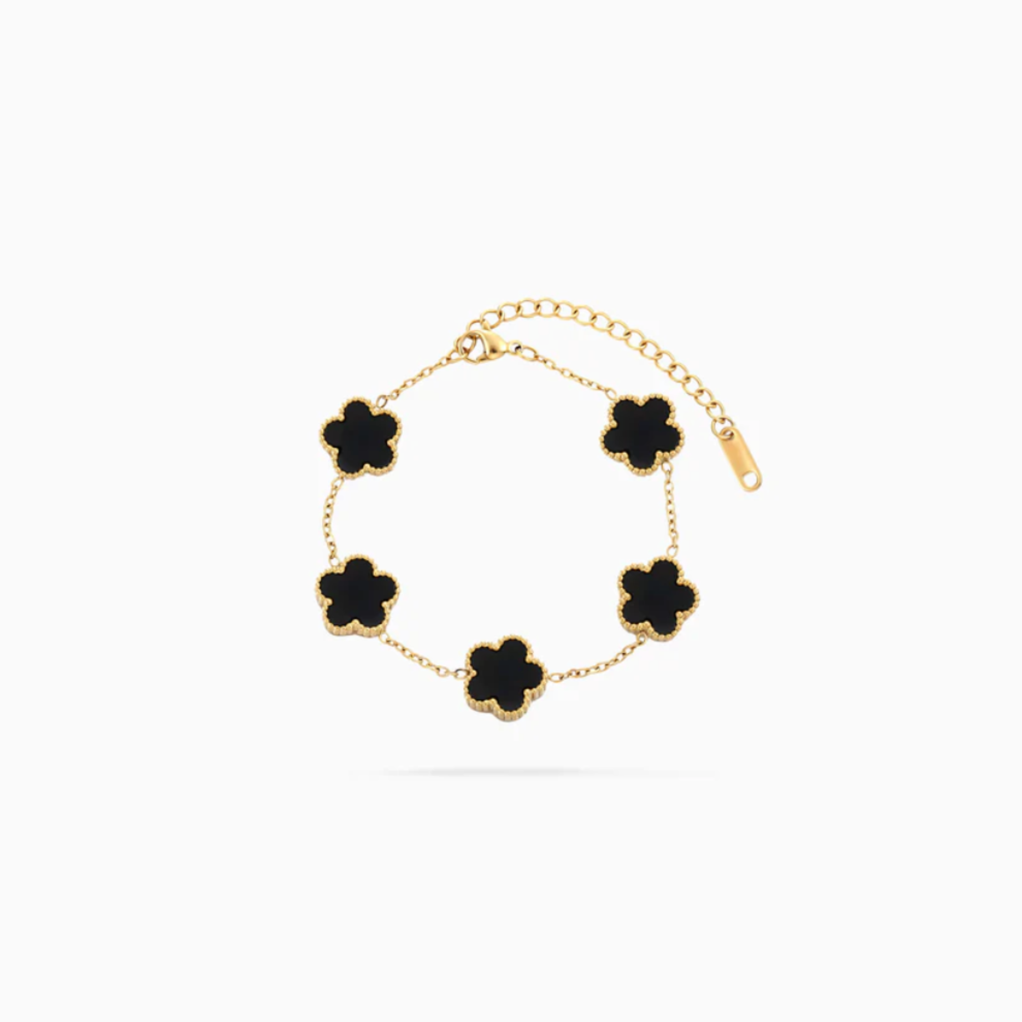 Fleur Amora Armband - Gold/Schwarz