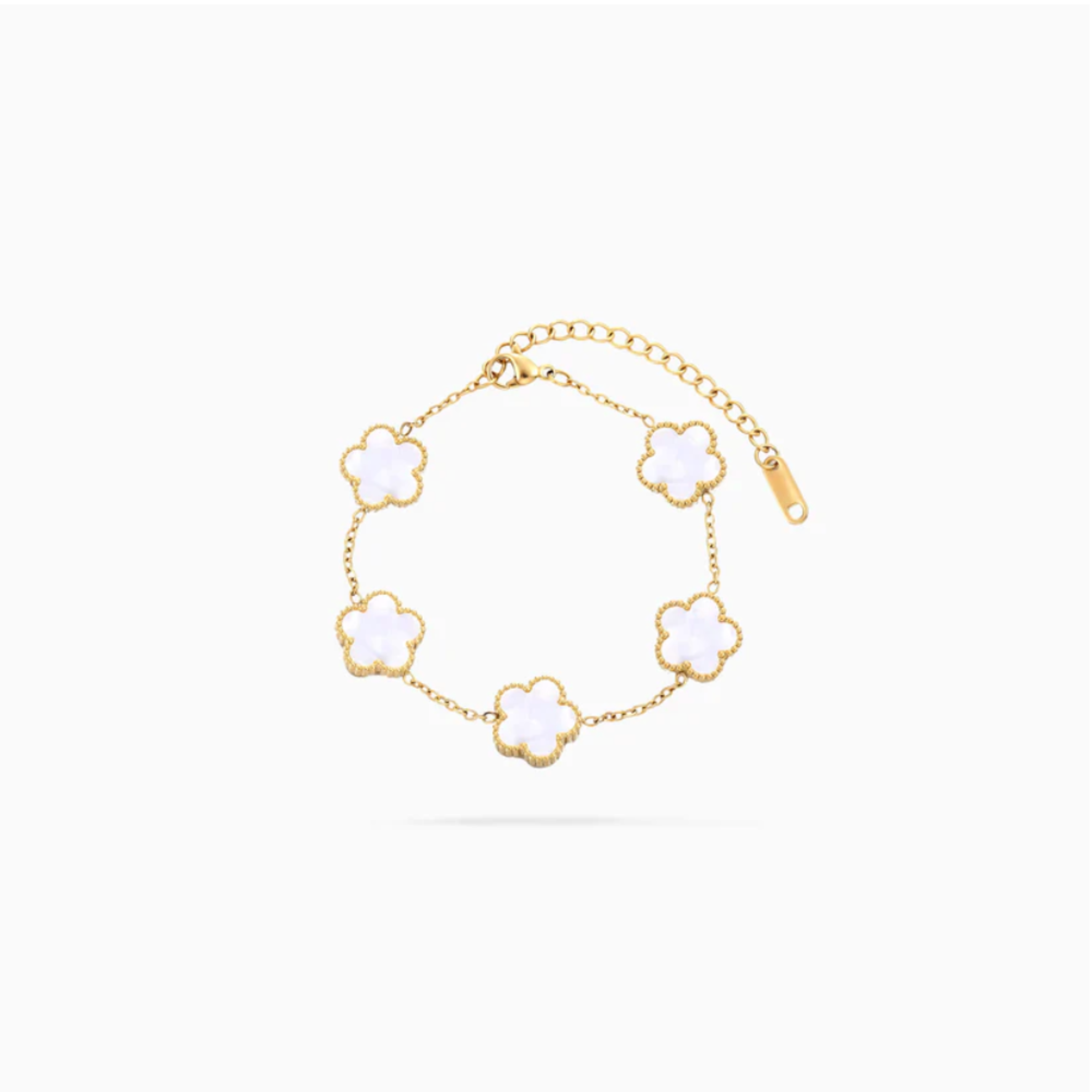 Fleur Amora Armband - Gold/Weiß