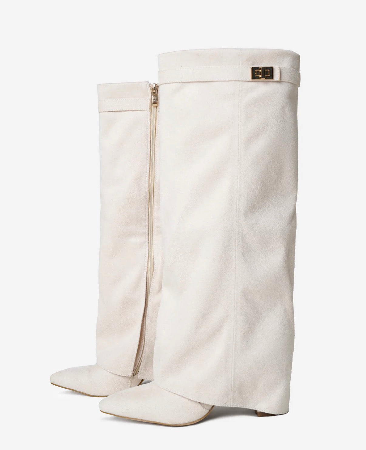 Élodie Winterstiefel – Cremeweiß